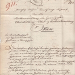 Bayern/Österreich - Königshofen HKS Francobrief n. Wien 1842 - mit Inhalt