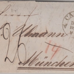 Thurn & Taxis/Bayern - Cassel 3 DEC 1849 Portobrief n. München - mit Inhalt