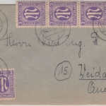 Bizone/AM-Post - 8x3 Pfg. amerik. Druck Brief Stade - Weida 10.5.46