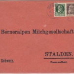 Bayern - 25+5 Pfg. Luitpold/Luitpold Zensurbrief i.d. SCHWEIZ Biessenhofen 1914