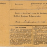 Bayern - 40+20 Pfg. Luitpold/Ludwig Paketkarte München 22 Tulling b. Landau 1915