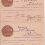 Bayern - 5+10 Pfg. Luitpold Jubiläum u.a. 2 Nachnahme Drucksachen Helmbrechts