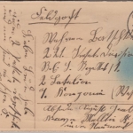 LP Belgien - Straßenkampf in Löwen farb. Halt-gegen-das-Licht-Karte 1916