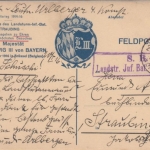 LP Belgien - Brüssel 1916 Erinnerungsklappkarte König Ludwig II Besuch Brüssel