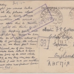 Russland - 4 Kop. Staatswappen Zensurkarte n. ENGLAND Wladikawkas Norfolk 1916