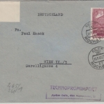 UdSSR - 50 Kop. Tschaikowsky Zensurbrief Moskau - Wien 1941 OKW-Zensur
