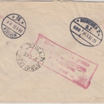 UdSSR - 2x15+5 Kop. Freimarken Einschreibebrief Leningrad - München 1932
