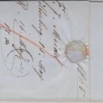 Bayern - 3 Kr. Quadrat rot gMR 315 Miltenberg Brief n. Frankfurt a/M. 1865