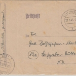 DR - (24) Husum 22.3.45 Feldpostbrief n. Eichgraben Niederösterreich - Inhalt