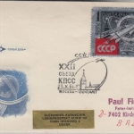 Sowjetunion - 1 R. 22. KPdSU Parteitag ÜBERDRUCK Schmuck-FDC ESST 23.10.61