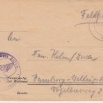 DR - Feldpostbrief Marineschule Husum Lager Möwenberg Sylt n. Hamburg 15.6.44