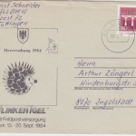 BRD - Bundeswehr Flinker Igel FpA 72 illustr. Brief Tuttlingen - Ingolstadt 1984