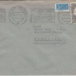 BRD 10 Pfg Kriegsgefangener + entspr. Masch.werbestempel Ortsbrief München 1953