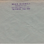 BRD 10 Pfg Kriegsgefangener + entspr. Masch.werbestempel Ortsbrief München 1953