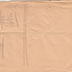 BRD - Frankenthal 90 Pfg. AFS Justizbehörden Zustellurkunde n. Neustadt 1957