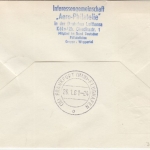 Japan - Lufthansa 1st-flight Tokyo - Frankfurt 1961 jap. Schmuckkuvert