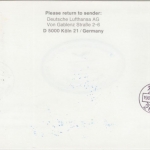 Bahrain - Lufthansa 1st-flight Bahrain - Beijing 1987