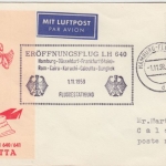 BRD - Lufthansa 1st-flight Hamburg - Bangkok 1959 Etappe Hamburg - Calcutta