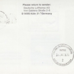 Südkorea - Lufthansa 1st-flight Seoul - Bangkok 1988