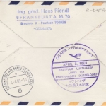 Japan - Lufthansa 1st-flight Tokio - Frankfurt a/M 1969