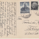 DR - Bermaringen ü. Blaubeuren 1941 Poststelle I Karte n. Tübingen