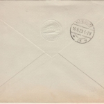 England - 1/2 P. George V. Perfin + Ganzsache London - Hamburg 1923