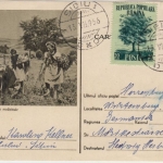 Rumänien - 30 B. Bildganzsache + Zusatz Sibiu - Herrenberg 13.7.1956