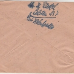 Bizone - Ort über Helmbrechts Landpost-Ra2 Brief n. Gunzenhausen 1948