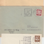 BRD - Schweinfurt 1960/62 drei versch. masch.-Werbestempel a. 3 Belegen