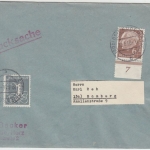 BRD - 6+1 Pfg. Heuss/Ziffer Drucksachenbrief Osterode - Bamberg 1956