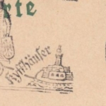 DR - Brocken Nordhausen Kyffhäuser Masch.werbstempel 6 Pfg Trauer-Ganzsache 1934
