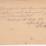 DR - Berlin P.A.17 K1 1/2 Gr. Brustschild Ganzsache n. Carlsberg 1874