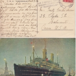 Schweden - SJP7 Göteborg New York Svenska Amerika Linien Kungsholm Karte 1931