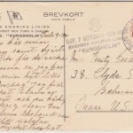 Schweden - SJP7 Göteborg New York Svenska Amerika Linien Kungsholm Karte 1931