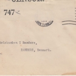 USA - 6 C Washington Perfin GT Zensurbrief n. Dänemark New York - Randers 1917.