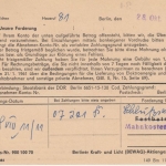 DDR - Berlin 1975 5 Pfg. AFS BEWAG Energie Drucksache Ortskarte