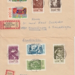 DDR - 5 Satzbriefe Einschreiben Schipkau - Nennslingen 1967