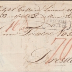 Sachsen - Leipzig 1845 Paketbegleitbrief n. Dresden - mit Inhalt