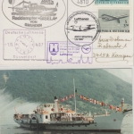 Österreich - Traunsee-Schifffahrt Zuleitungspost LH-1st-Flug Gumunden 1987