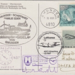 Österreich - Traunsee-Schifffahrt Zuleitungspost LH-1st-Flug Gumunden 1987