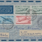 DDR - Lufthansa (Ost) Erstflug Berlin Warschau 1.2.56 Zuleitung Karl-Marx-Stadt