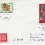 Österreich - Auslog SFOR (Bosnien - Visoko) Luftpost Eilbrief n. Eitelborn 1998
