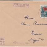 DDR - 6 Pfg. 70. Todestag Karl Marx Drucksache Leipzig - Erfurt 1953