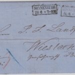 Preussen/Baden - Sonneburg 26/6 Ra2 Francobrief n. Wiesloch 1861