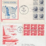 USA - 2 Booklet FDC 7 C. Airlmail + 5 C. Washington 1960/62 2 Schmuck-FDC
