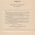 DR - 3 Pfg. m. Zwischensteg Drucksache (Rittertag) Celle - Preten 1887