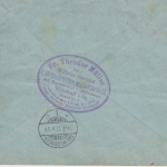 DR - 15+20 Pfg. Germania Postauftrag Einschreibebrief Wilsdruff 1917 n.