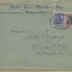 DR - 20+40 Pfg. Germania Bahnpost Goslar - Herzberg Firmenbrief Osterode 1920 n.