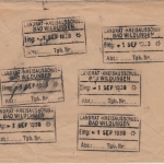 DR - Bahnpost Brilon - Wabern (Wald) Zug 374 Dienstbrief (Polizei) Waldeck 1938