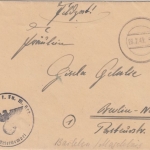 DR - Barleben b. Magdeburg 28.2.45 Tarnstempel Feldpostbrief n. Berlin